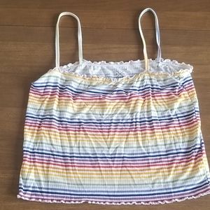 Rainbow crop top